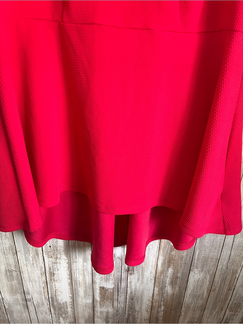 NWT Torrid Passion Ponte Hi Low Peplum Top Fuchsia Pink Size 1 14/16 - Picture 4 of 6